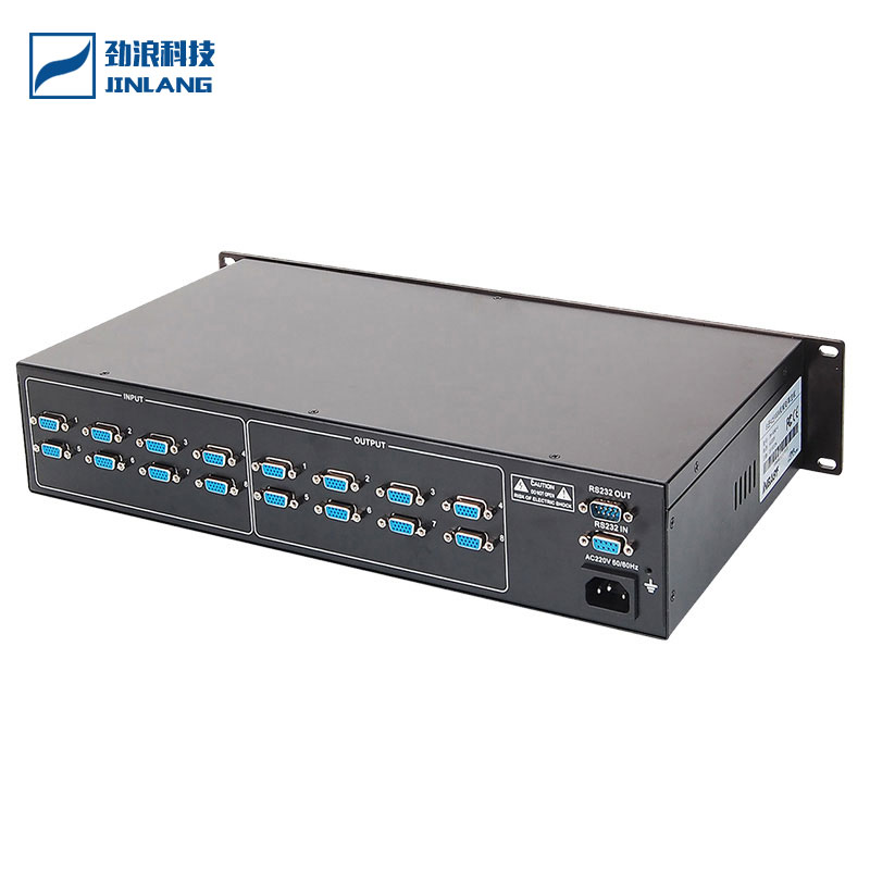 VGA矩陣主機8進8出KD-VGA0808 切換器高清網(wǎng)絡(luò)監(jiān)控服務(wù)器混插矩陣